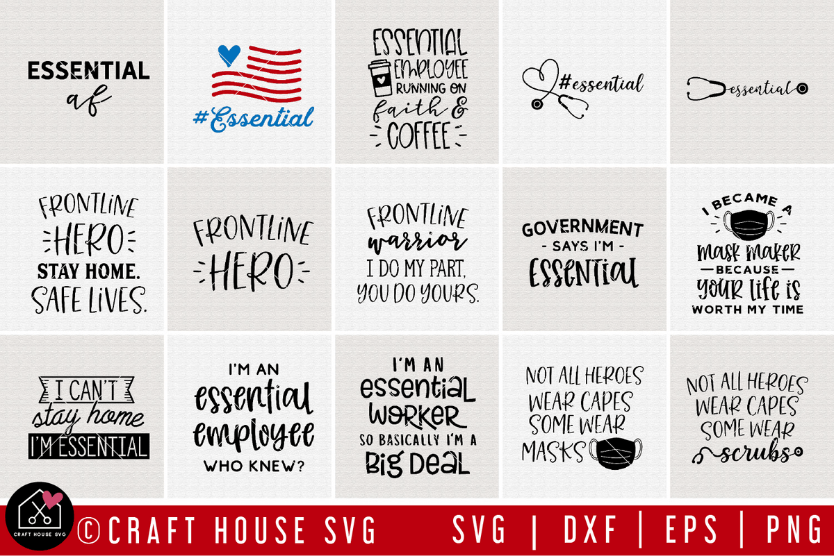 Download Essential Employee SVG Bundle | MB77 - Craft House SVG