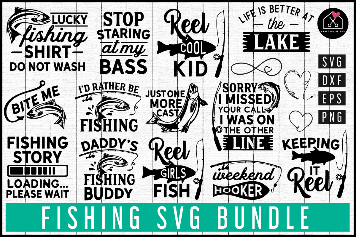 Fishing SVG Bundle | MB78 - Craft House SVG