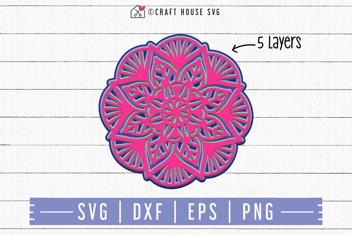 FREE 3D Layered Mandala SVG | FB91 - Craft House SVG