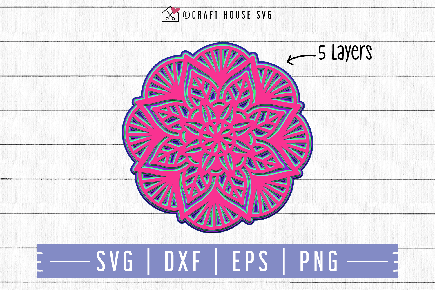 Download 3D Mandala Svg Printable - Layered SVG Cut File