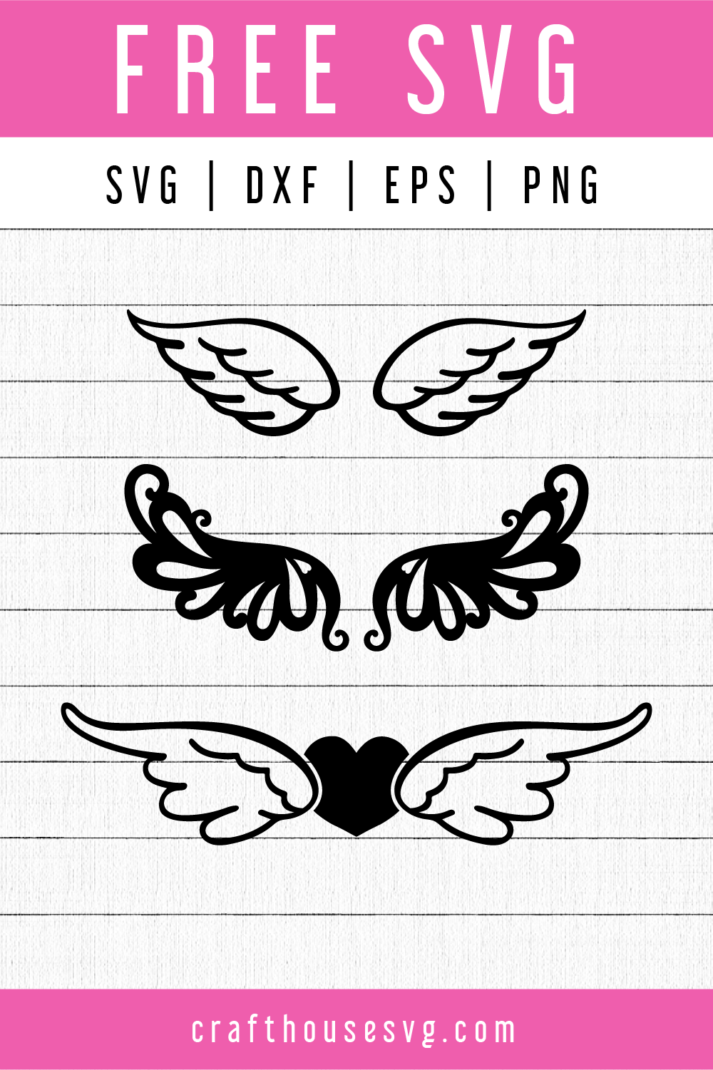 Free Angel Wings Svg Fb92 Craft House Svg