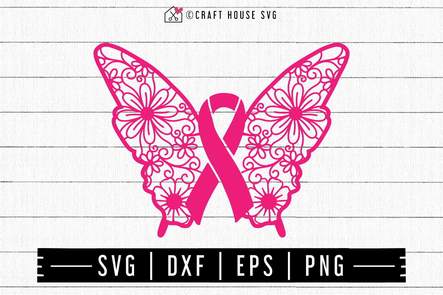 Download Free Awareness Ribbon Butterfly Mandala Svg Craft House Svg