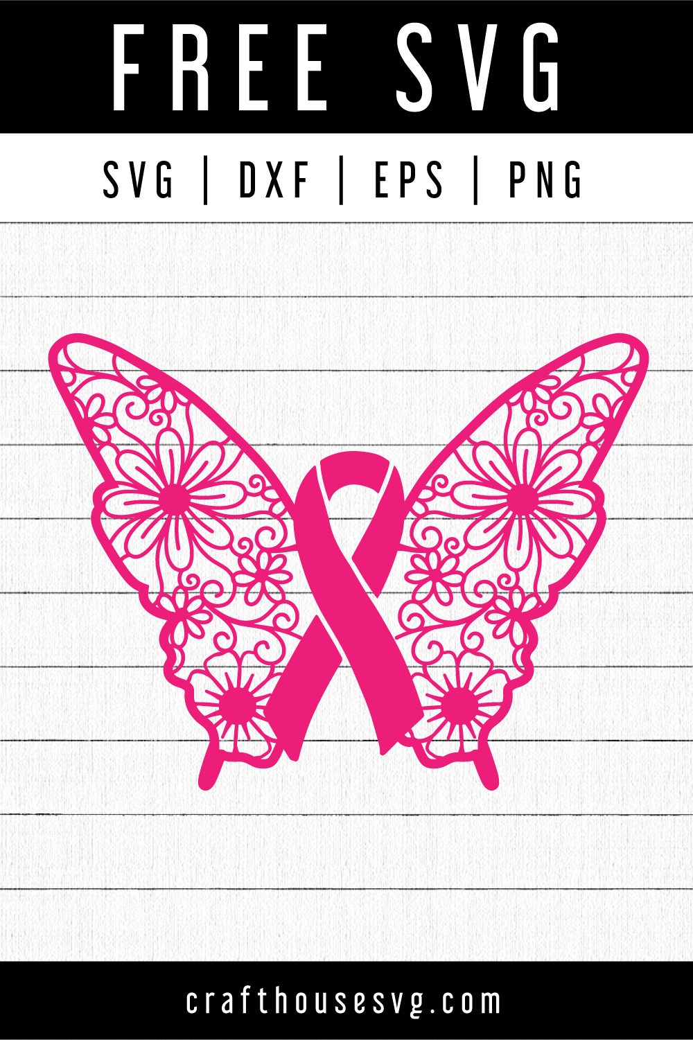 Download Free Cancer Ribbon With Butterfly Svg : Where To Find Free ...
