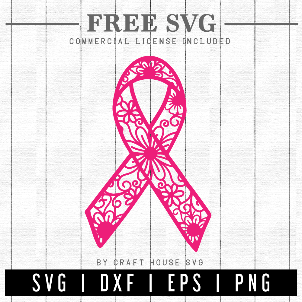 Download FREE Awareness ribbon mandala SVG - Craft House SVG