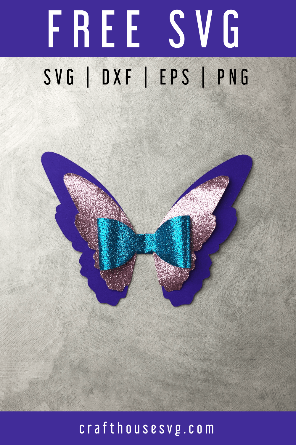Download FREE Butterfly bow SVG - Craft House SVG
