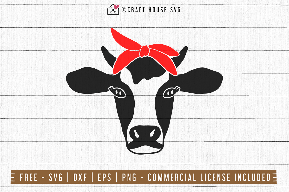 Download FREE Cow SVG - Cow bandana SVG - Craft House SVG