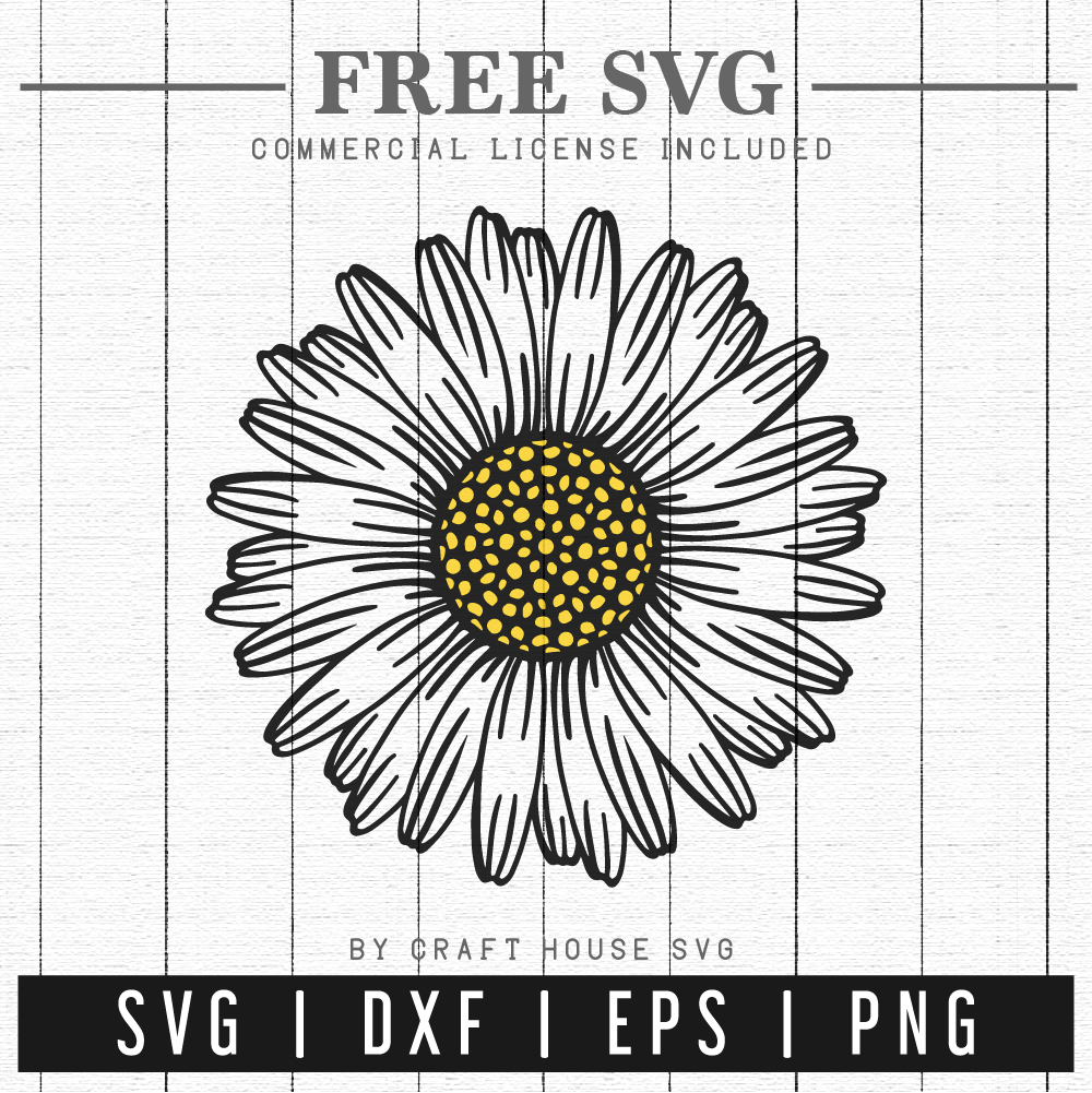 FREE Daisy SVG | FB104 - Craft House SVG