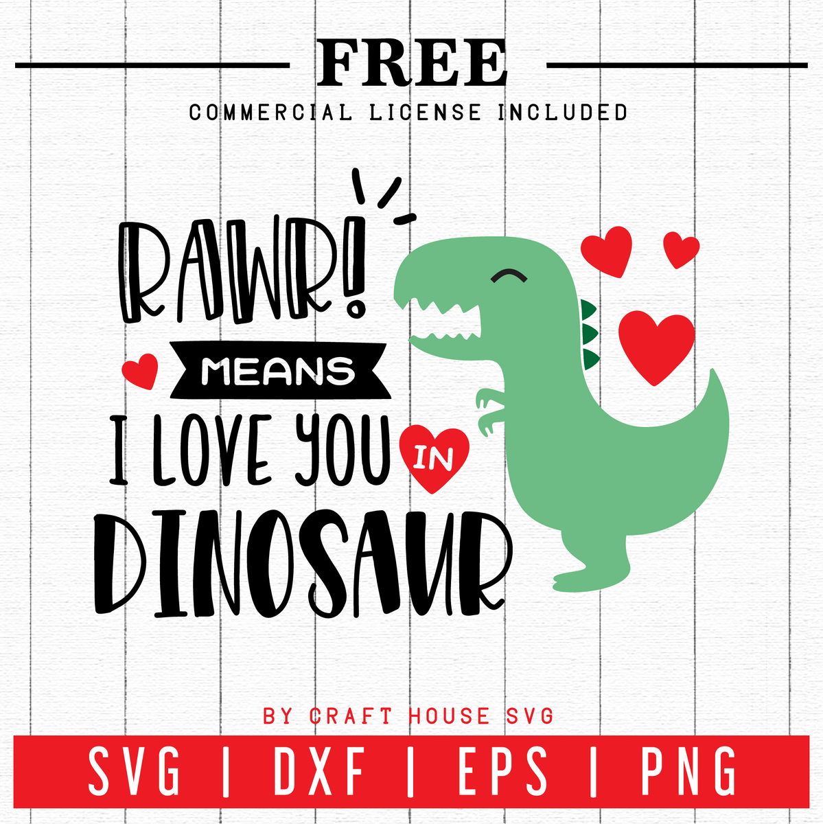 Download FREE | Dinosaur Valentines SVG | FB46 - Craft House SVG