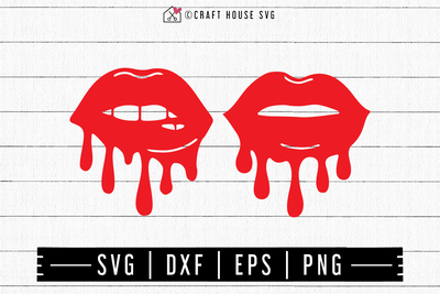 FREE Dripping lips SVG - Craft House SVG