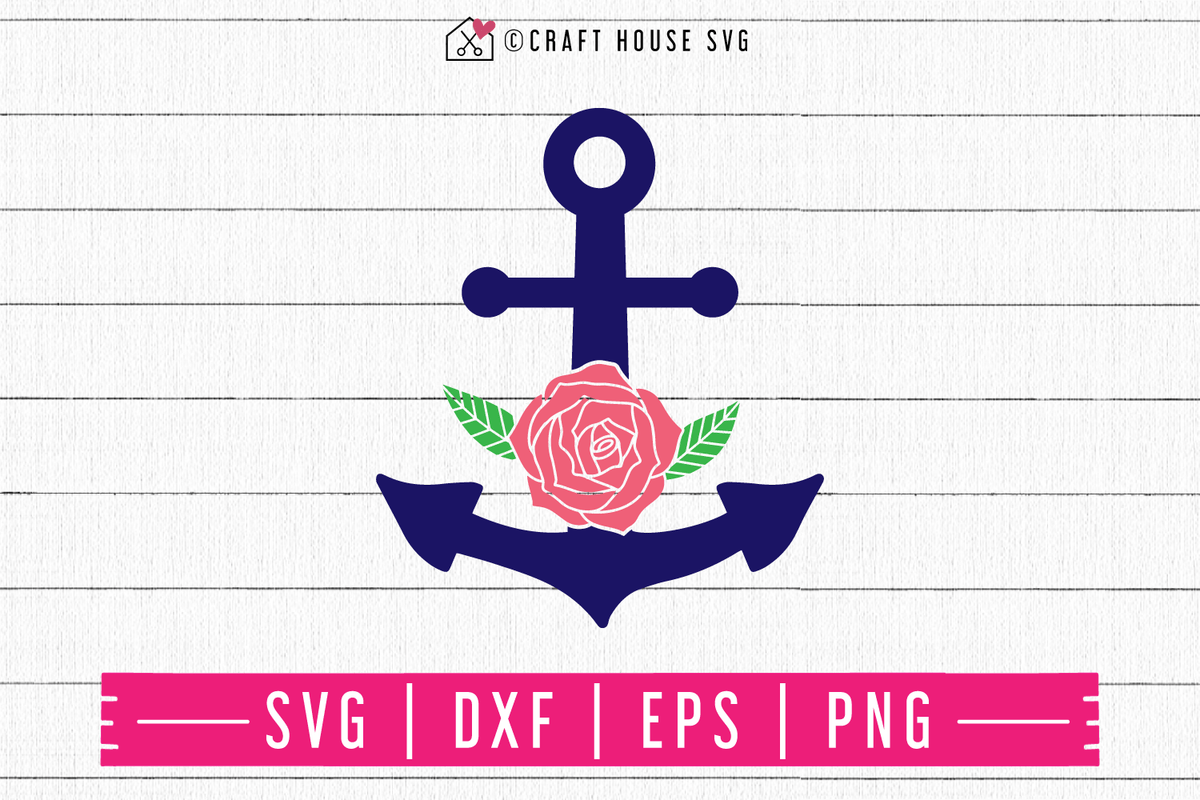 Download FREE Floral anchor SVG - Craft House SVG