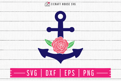 Download FREE Floral anchor SVG - Craft House SVG