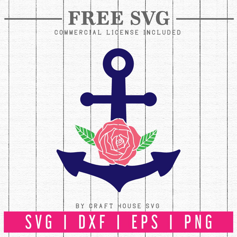 Download FREE Floral anchor SVG - Craft House SVG