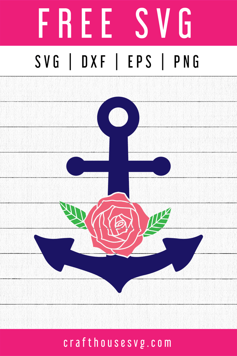 Download FREE Floral anchor SVG - Craft House SVG