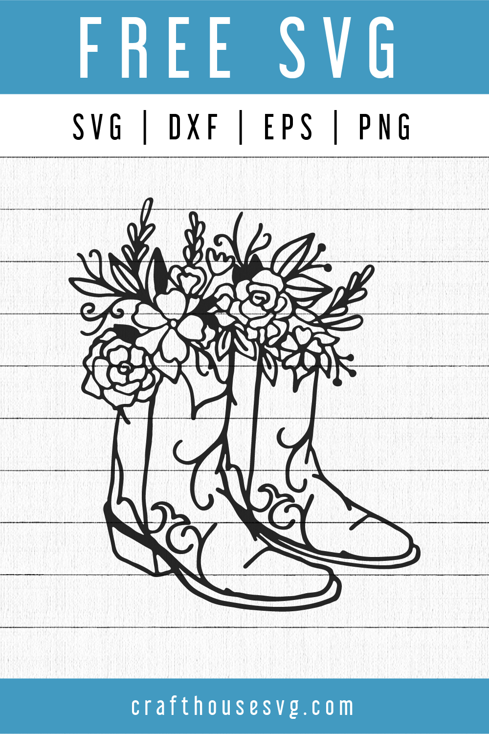 Download Free Floral Cowboy Boots Svg Fb75 Craft House Svg