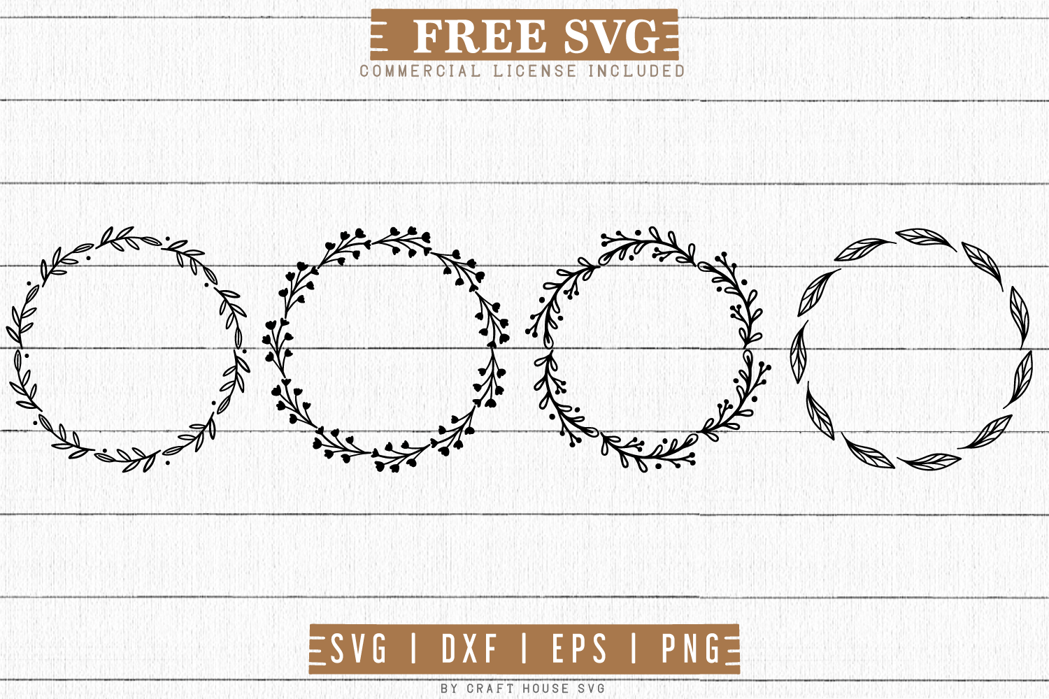 Download 17 Silhouette Floral Wreath Svg Free Png