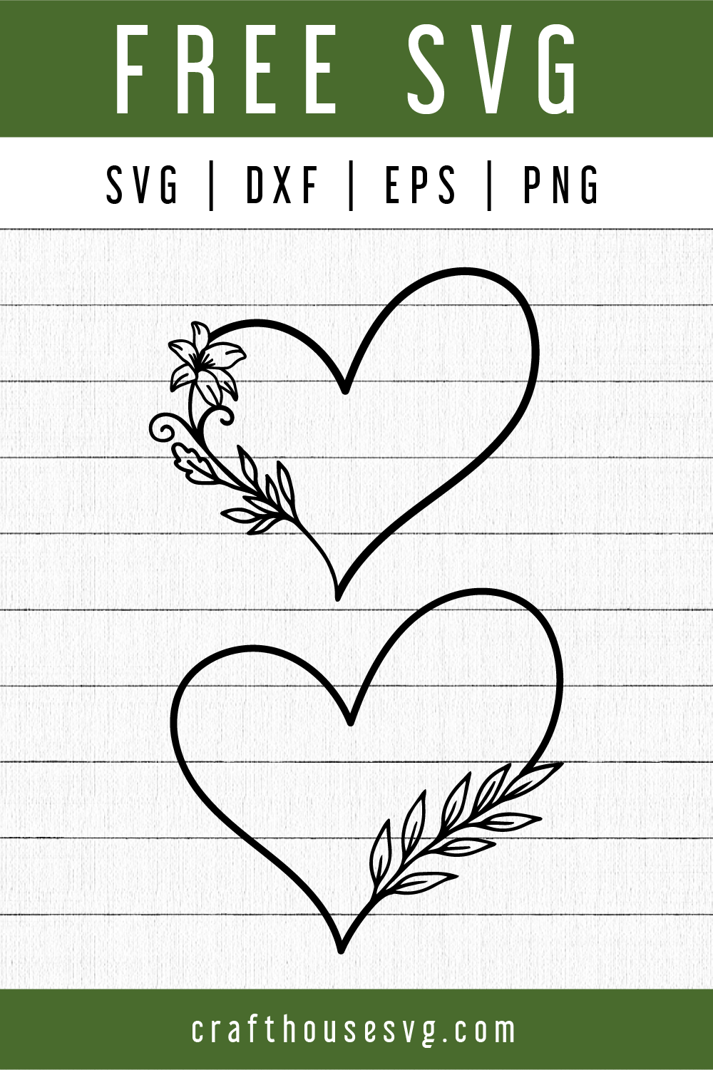 Free Heart Floral Frames Svg Fb102 Craft House Svg