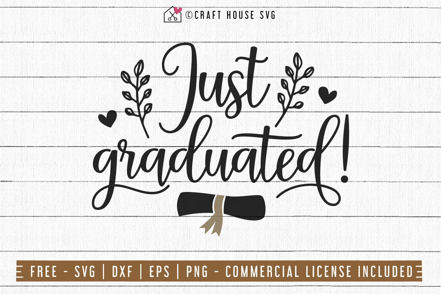 Download Free Just Graduated Svg Graduation Svg Fb74 Craft House Svg