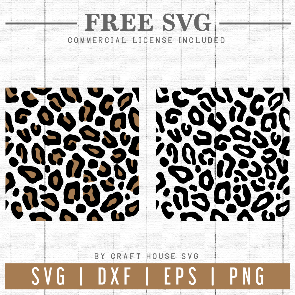 FREE Leopard Print SVG | FB108 - Craft House SVG