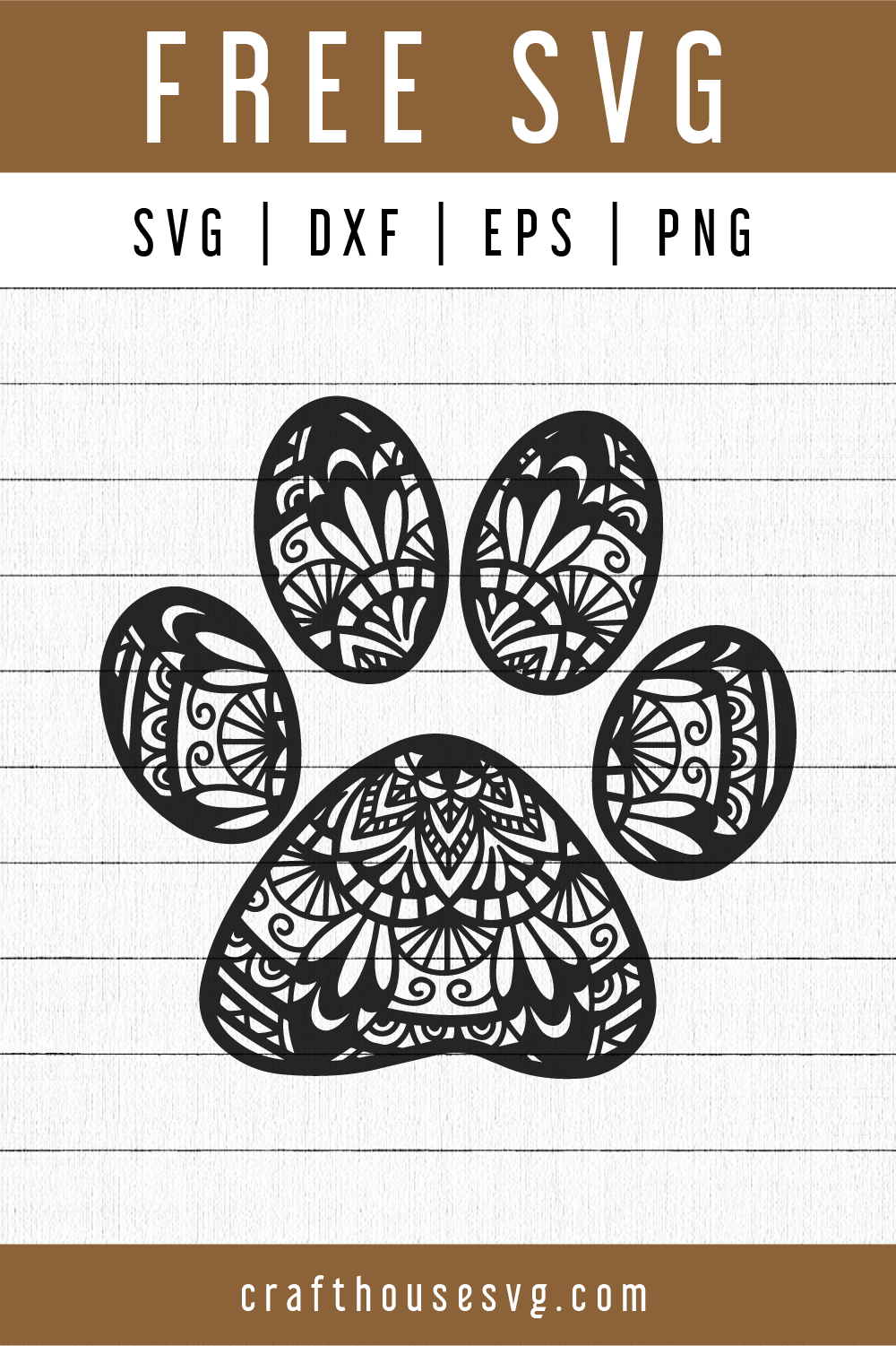 Download FREE Paw Print Mandala SVG | FB107 - Craft House SVG