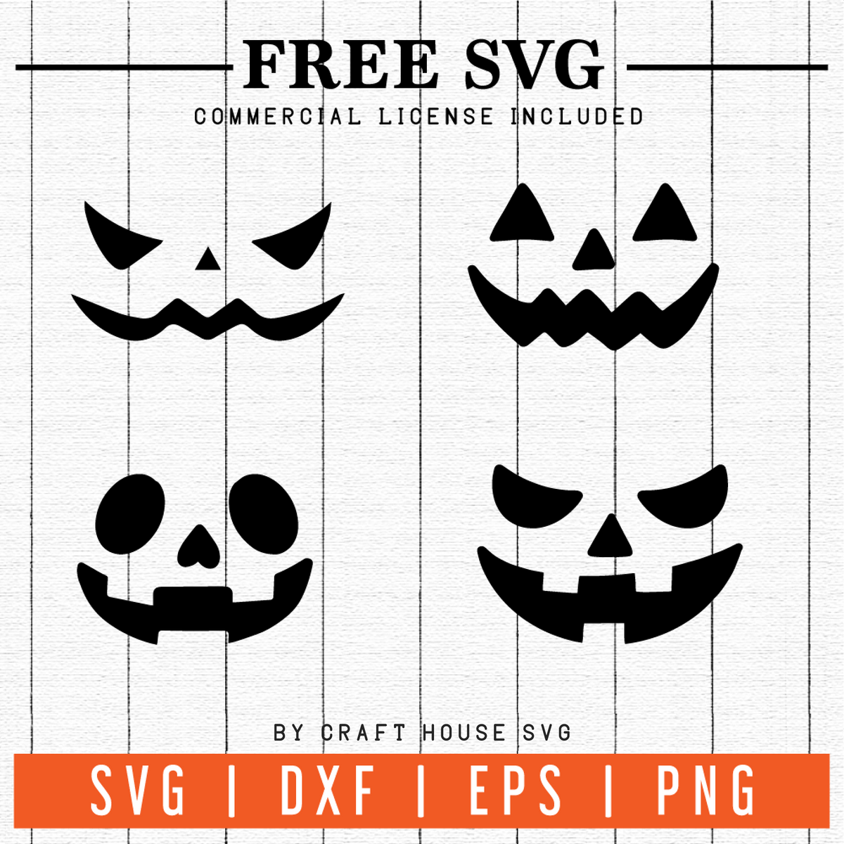 Download FREE | Pumpkin Faces SVG | FB6 - Craft House SVG