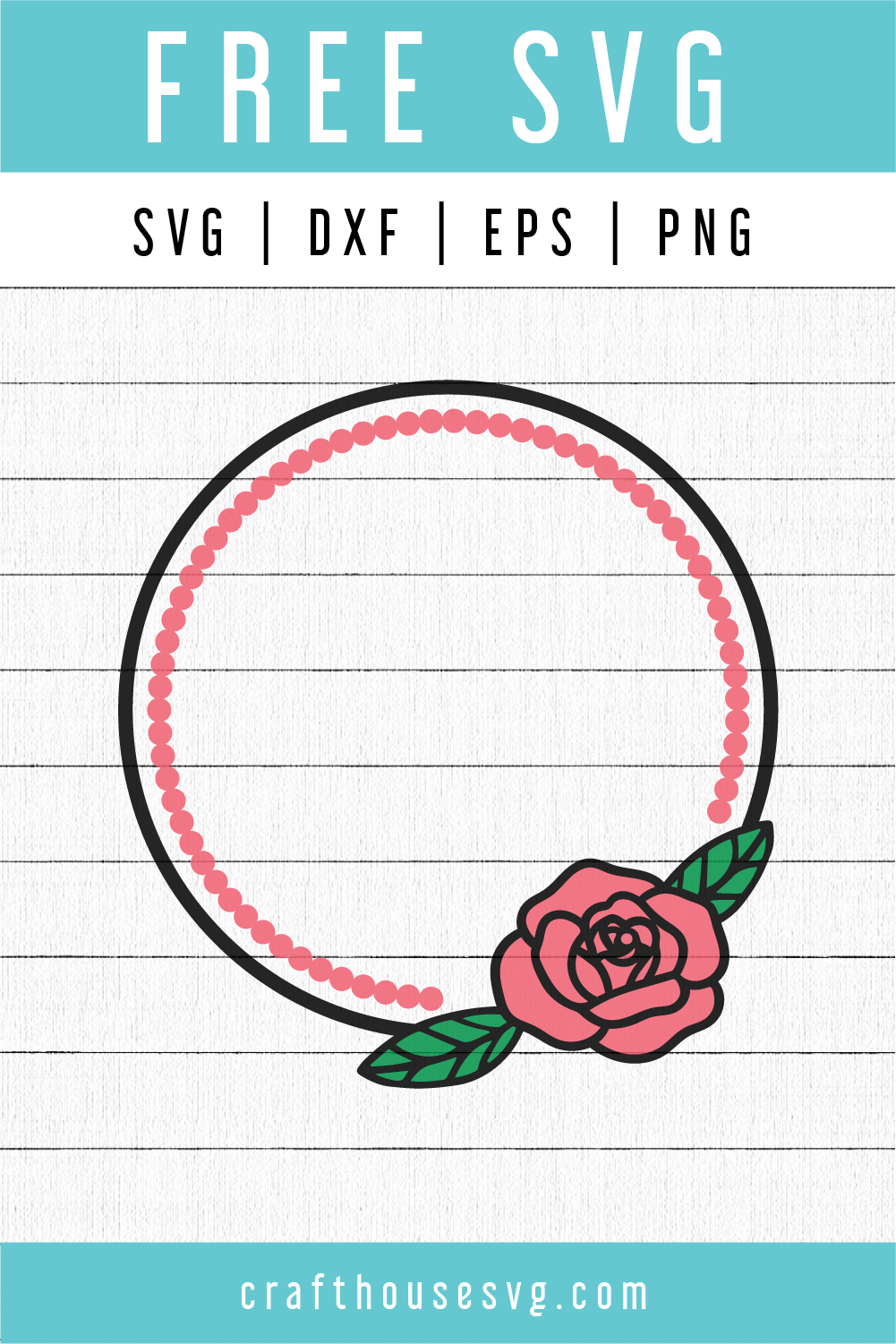 Download Free Rose Monogram Svg Fb80 Craft House Svg