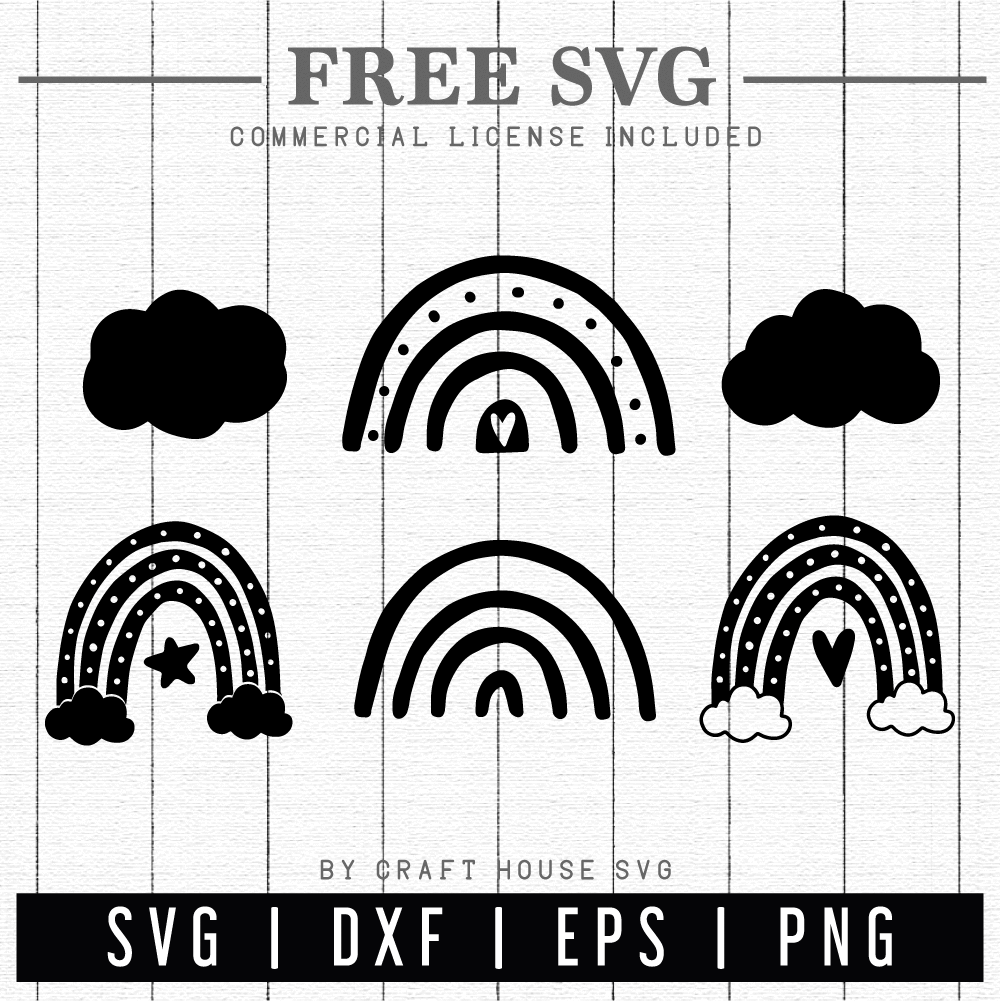 Download FREE Scandinavian Rainbow SVG - Craft House SVG
