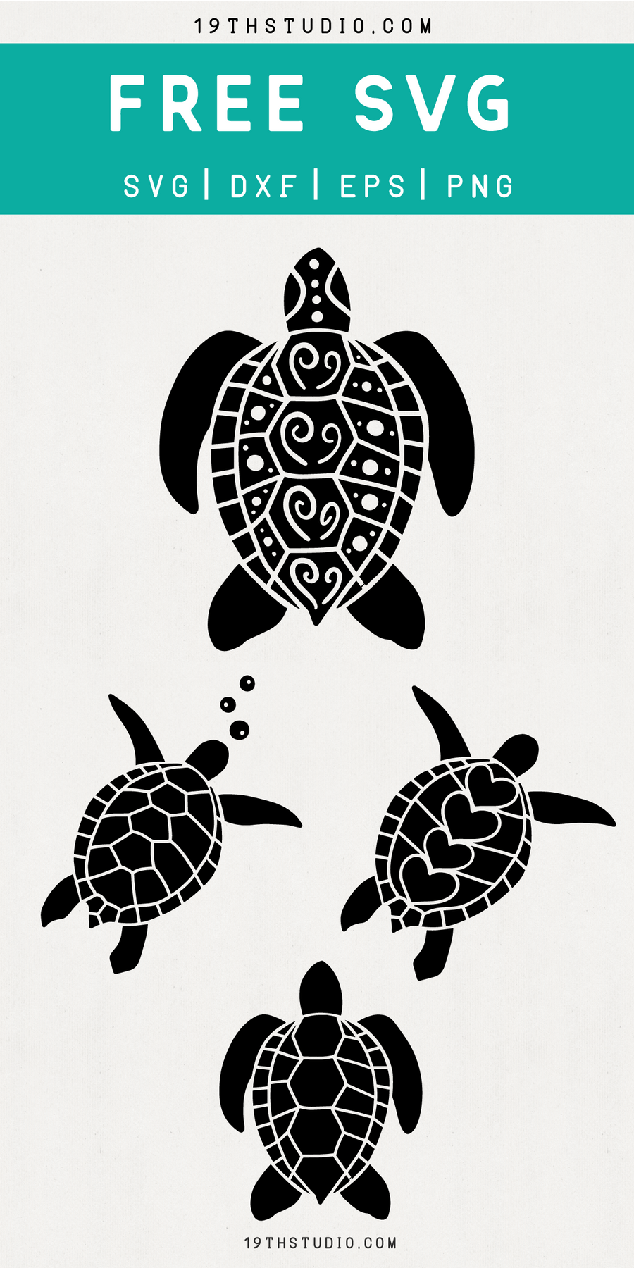 Download FREE | Sea turtles SVG | FB27 - Craft House SVG