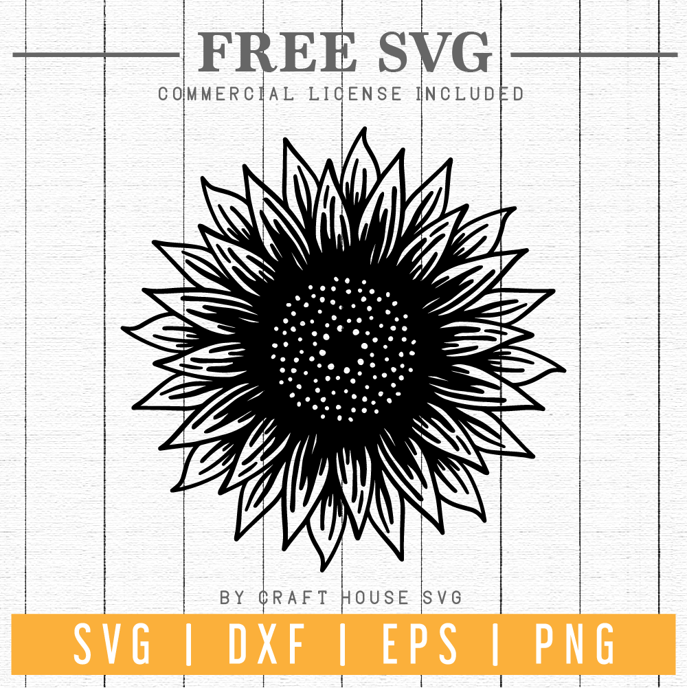 Download FREE Sunflower SVG | FB100 - Craft House SVG