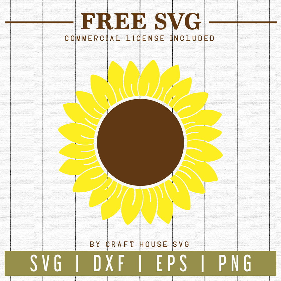 Free Sunflower SVG