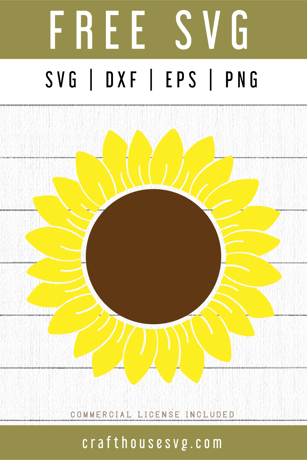 Free Sunflower Svg Cricut Free SVG PNG EPS DXF File