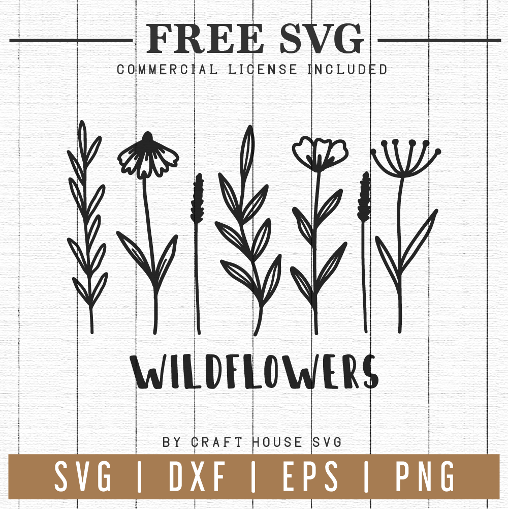 Download FREE Wildflowers SVG | FB87 - Craft House SVG