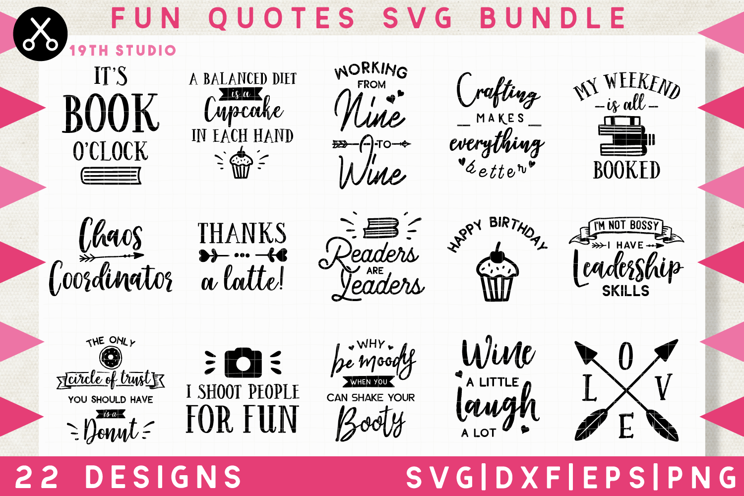 Download Fun Quotes Svg Bundle M10 Craft House Svg