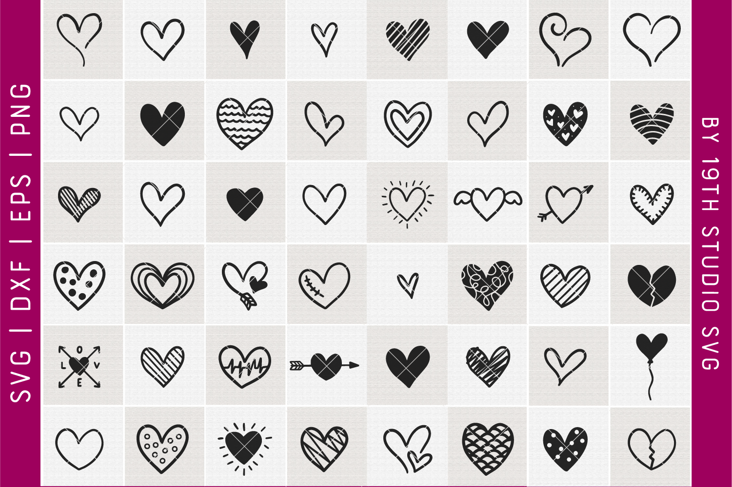 Download Heart Illustration Bundle | VB41 - Craft House SVG