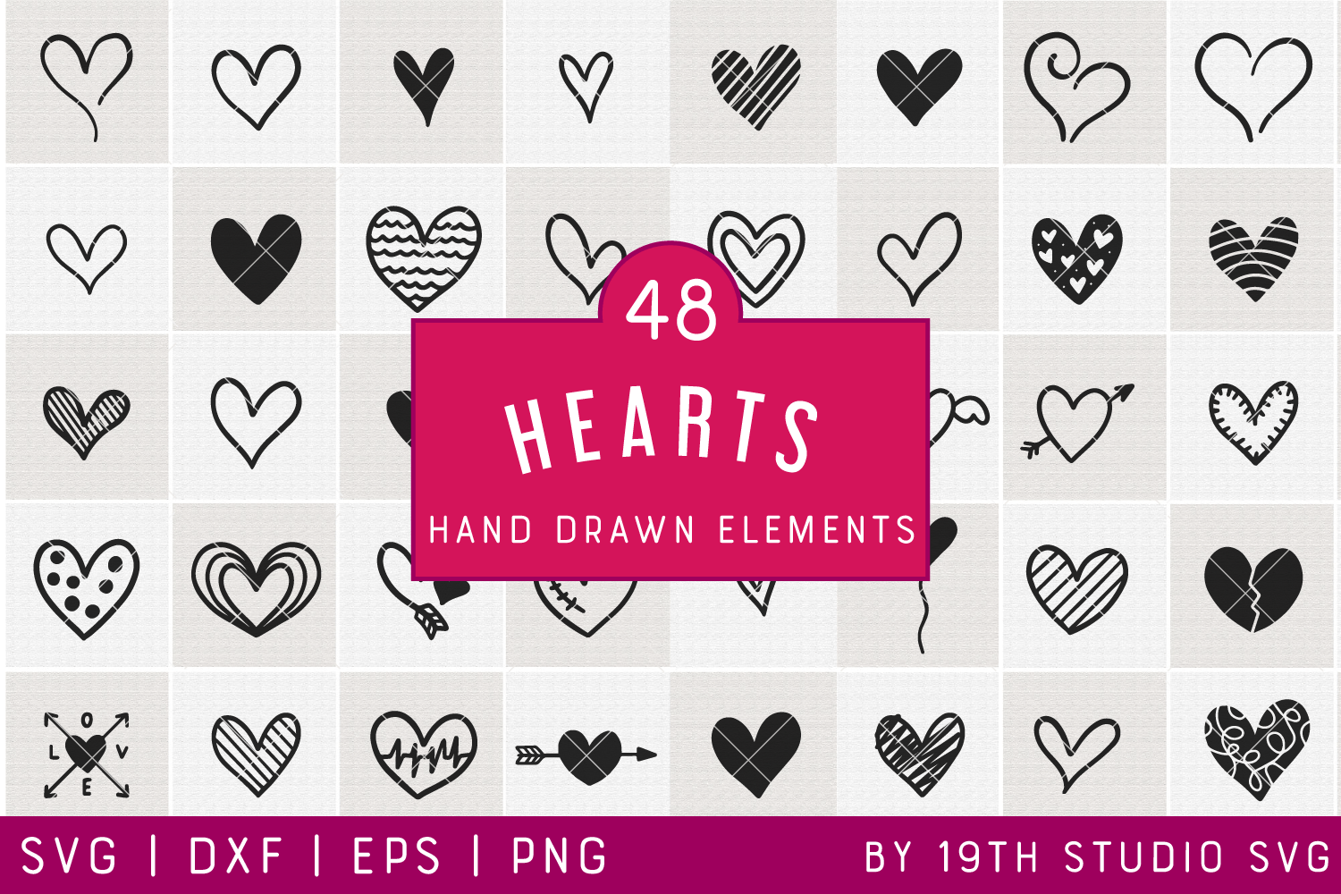 Download Heart Illustration Bundle | VB41 - Craft House SVG