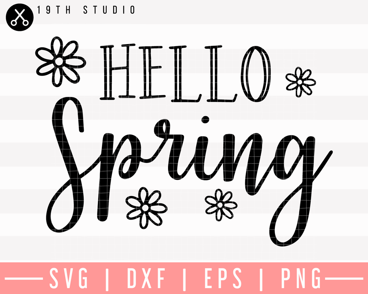 Download Hello Spring SVG | M26F10 - Craft House SVG