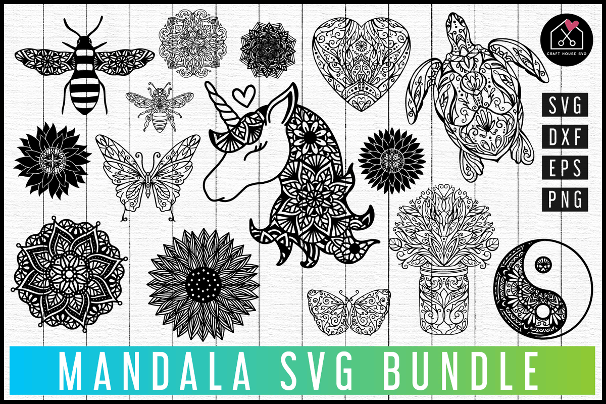 Mandala SVG Bundle | MB74 - Craft House SVG