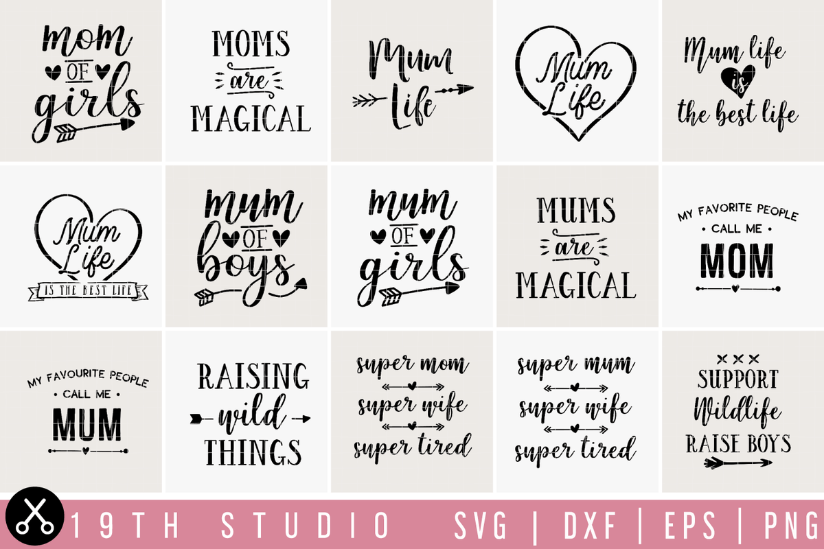 Download Mom | Mum SVG bundle | M23 - Craft House SVG