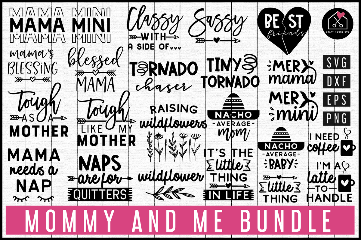 Download Mommy and me SVG Bundle | MB80 - Craft House SVG