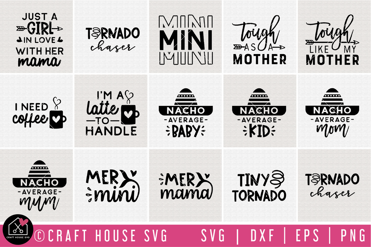 Download Mommy and me SVG Bundle | MB80 - Craft House SVG