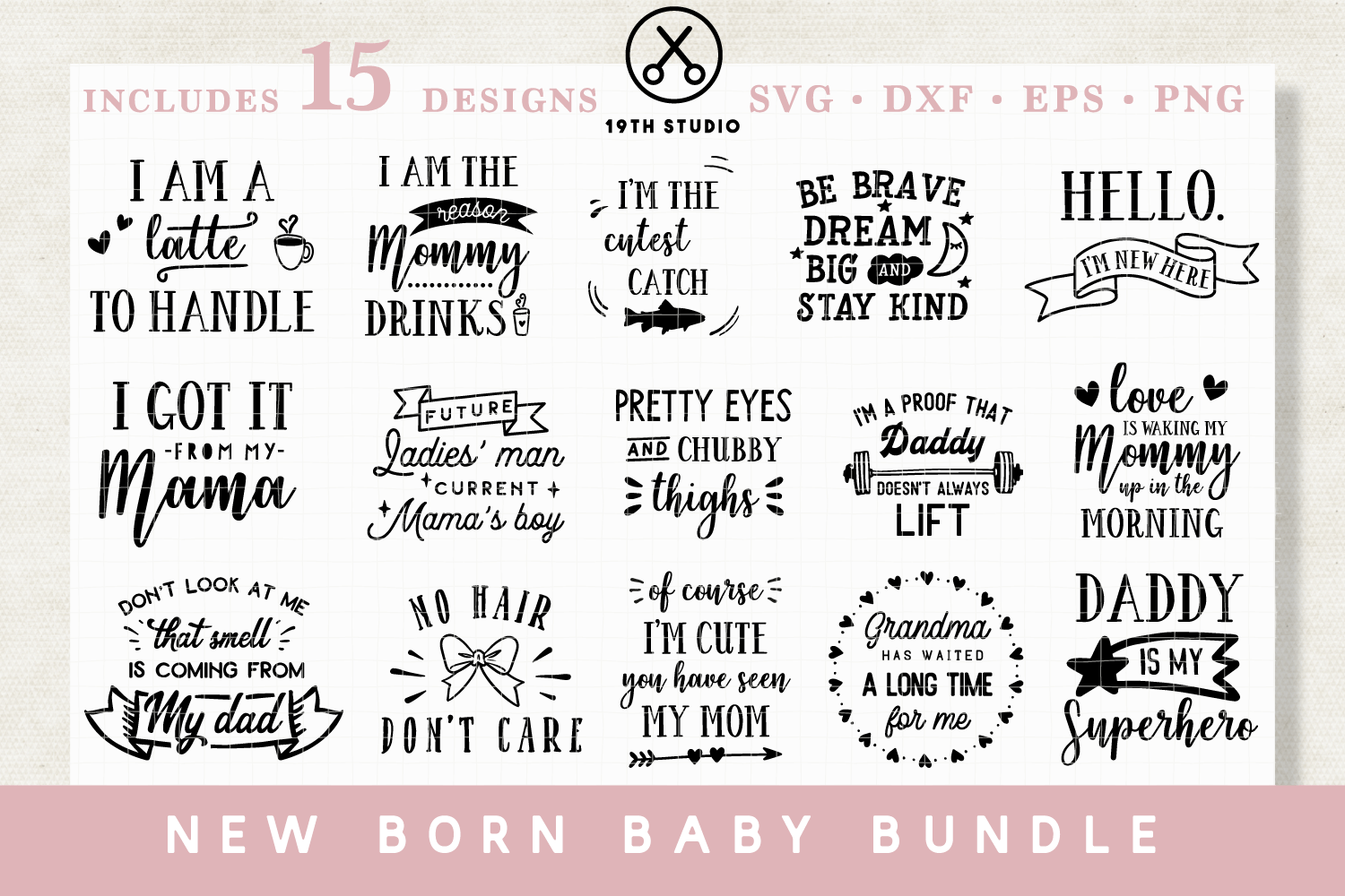 Download New Born Svg Bundle M20 Craft House Svg