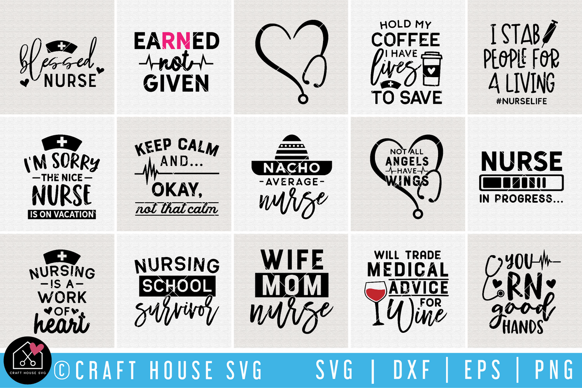 Download Nurse SVG Bundle | MB69 - Craft House SVG