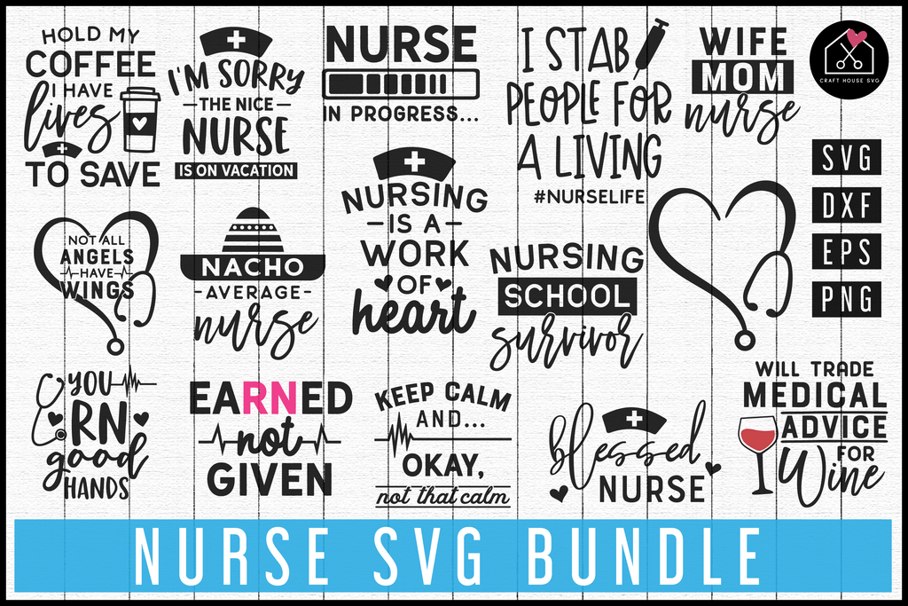 Download Nurse Svg Bundle Mb69 Craft House Svg