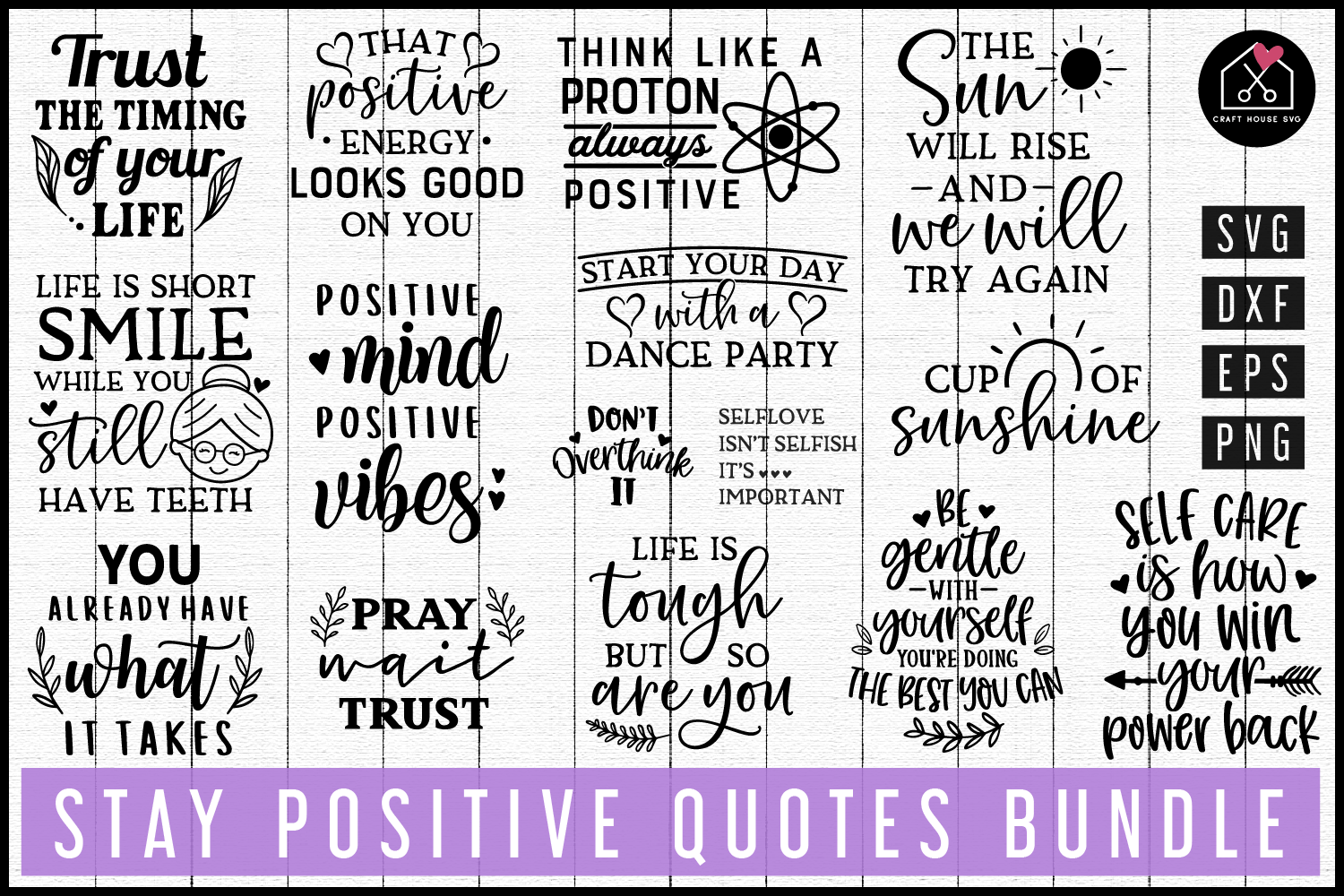 Download Positive Quotes Svg Bundle Mb70 Craft House Svg