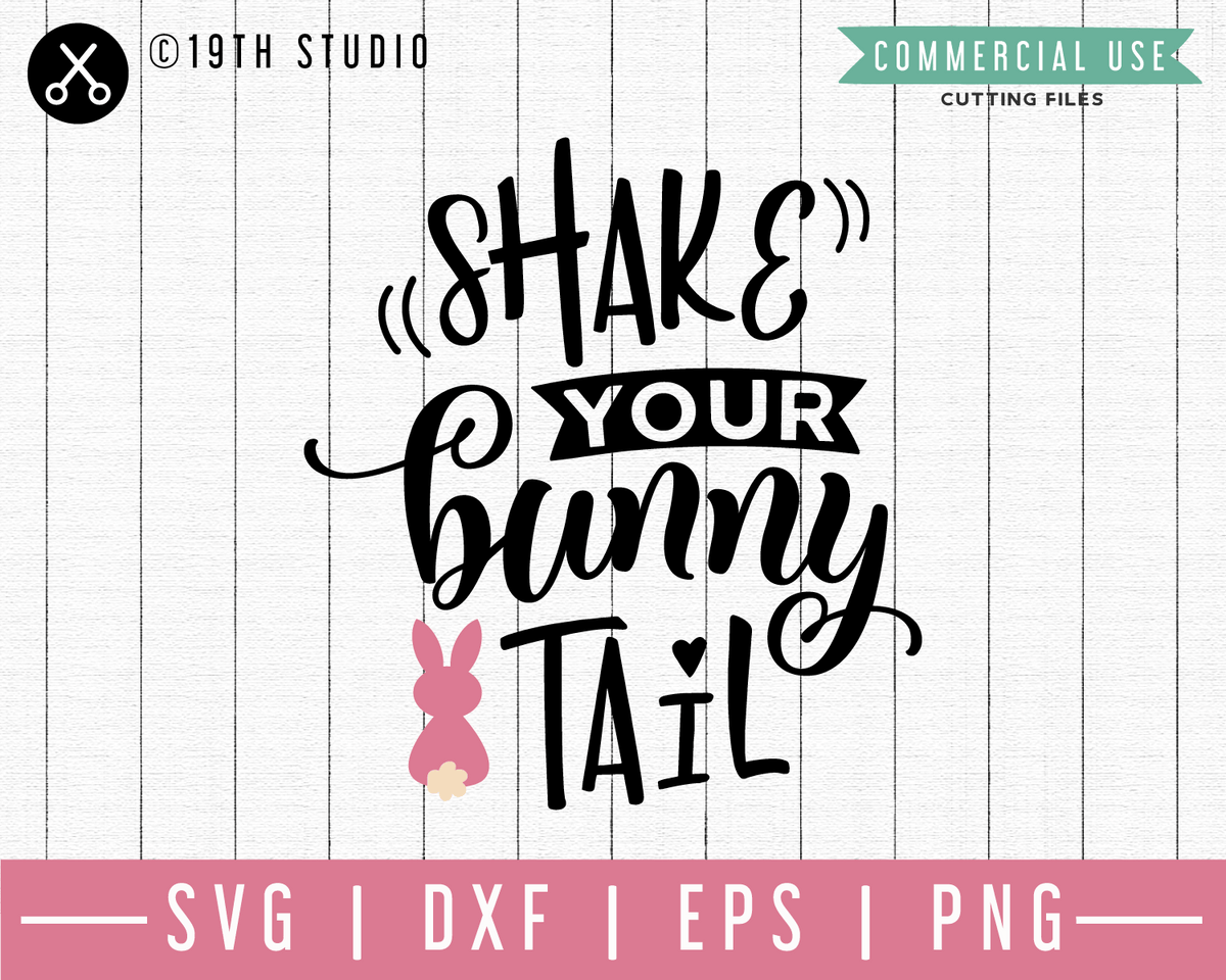 Shake your bunny tail SVG | M46F | An Easter SVG cut file - Craft