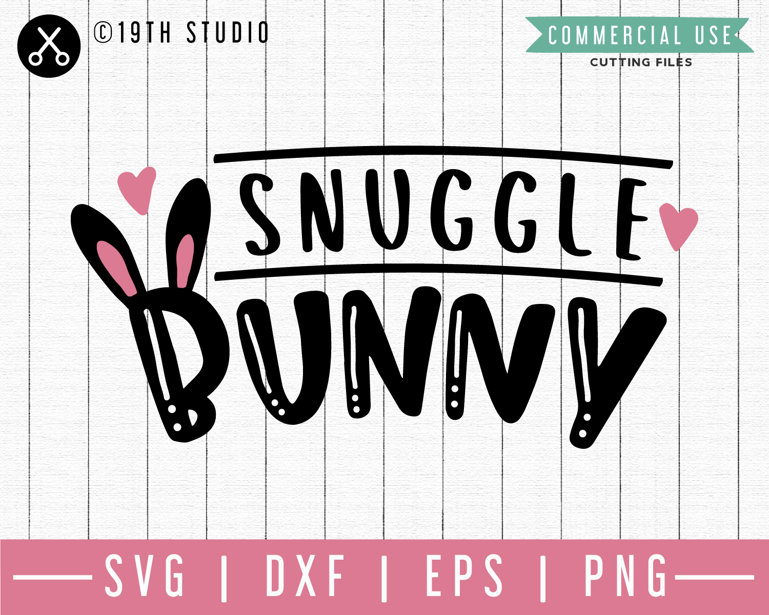 Snuggle Bunny SVG | M46F | An Easter SVG cut file - Craft House SVG