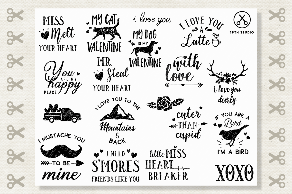 Download Valentine's Day SVG bundle - M19 - Craft House SVG