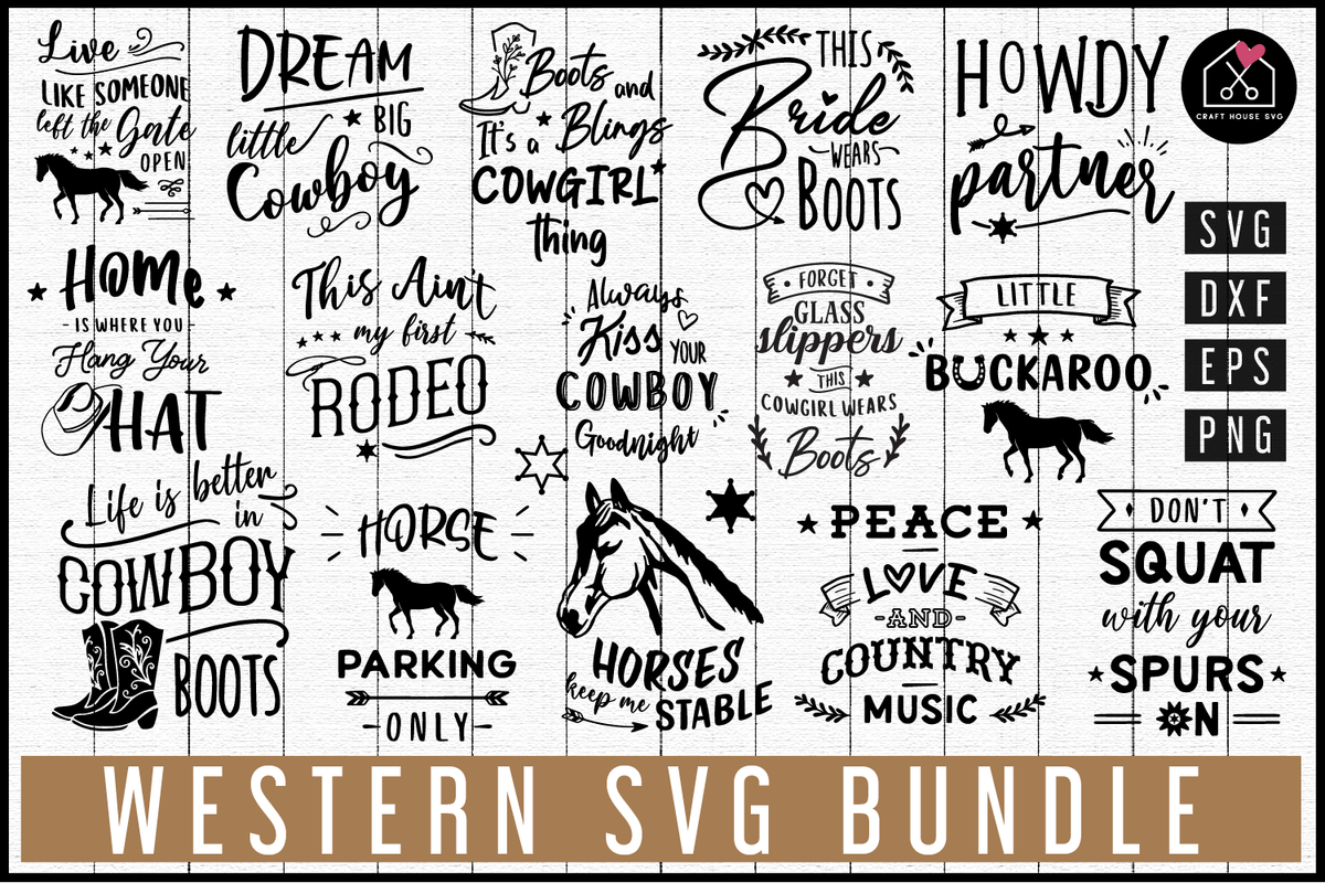 Download Western SVG Bundle | MB76 - Craft House SVG