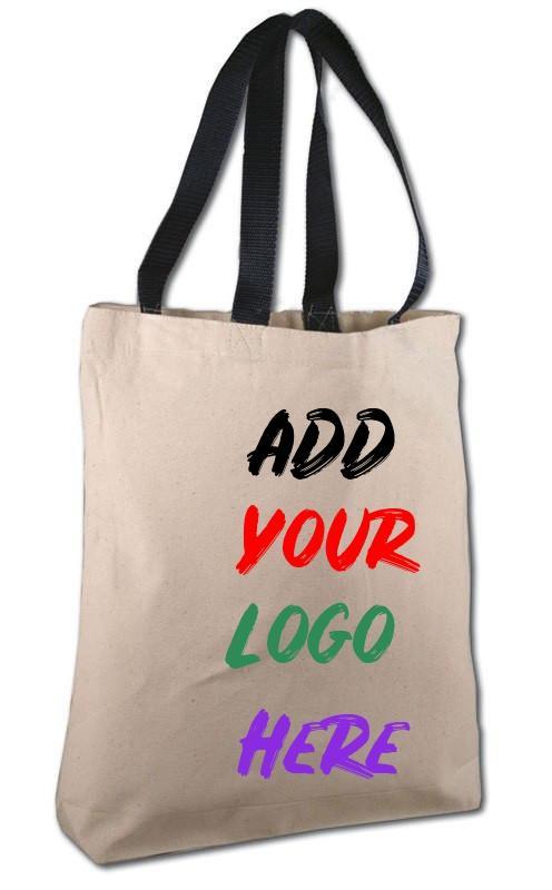 CUSTOM COTTON CANVAS TOTE BAGS WITH CONTRAST HANDLES | BAGANDTOTE.COM