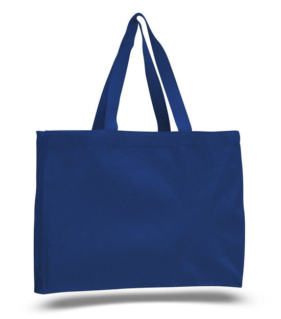 PERSONALIZED HEAVYWEIGHT CANVAS TOTE WITH LEATHER STRAPS