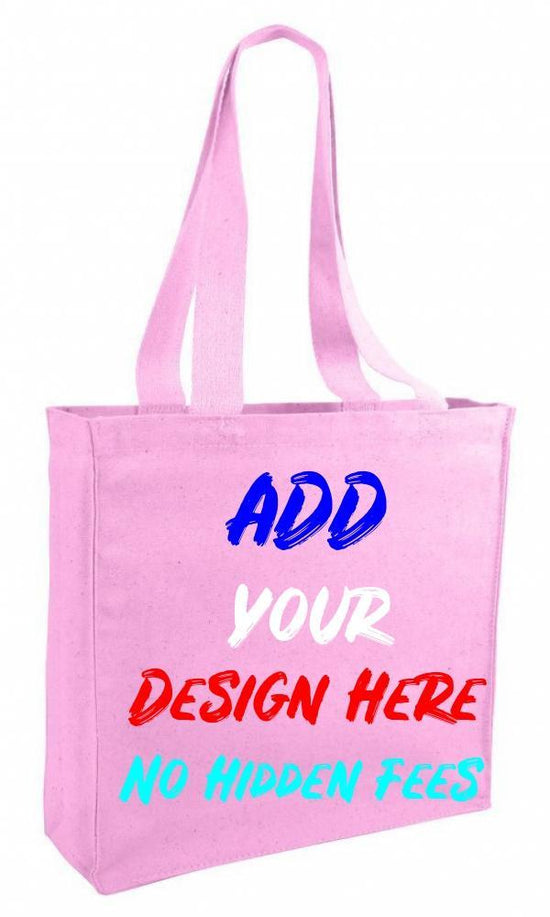5 Pack Promotional Priced Durable Cotton Canvas Book Bag W/Gusset Art Craft  Blank Tote Bag